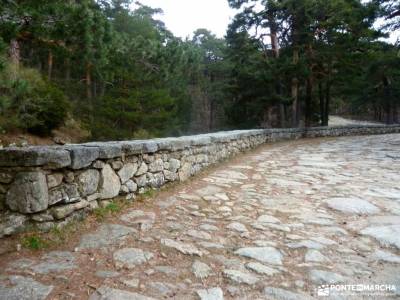 Hiking Calzada Romana de Cercedilla; senda del oso nacimiento del rio mundo isla de la palma crampon